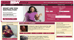 Desktop Screenshot of adultbbwdating.net