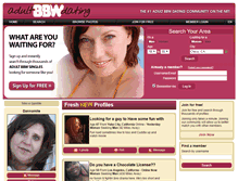 Tablet Screenshot of adultbbwdating.net